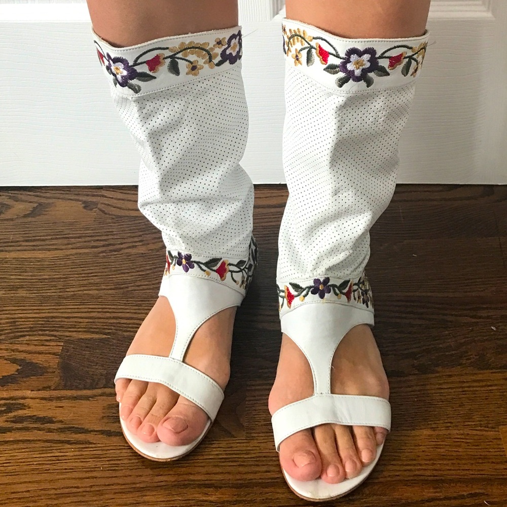 Coachella leather boots